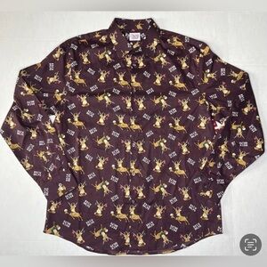 North Pole Trading Co.  Button Up Christmas  Polo Size 3X